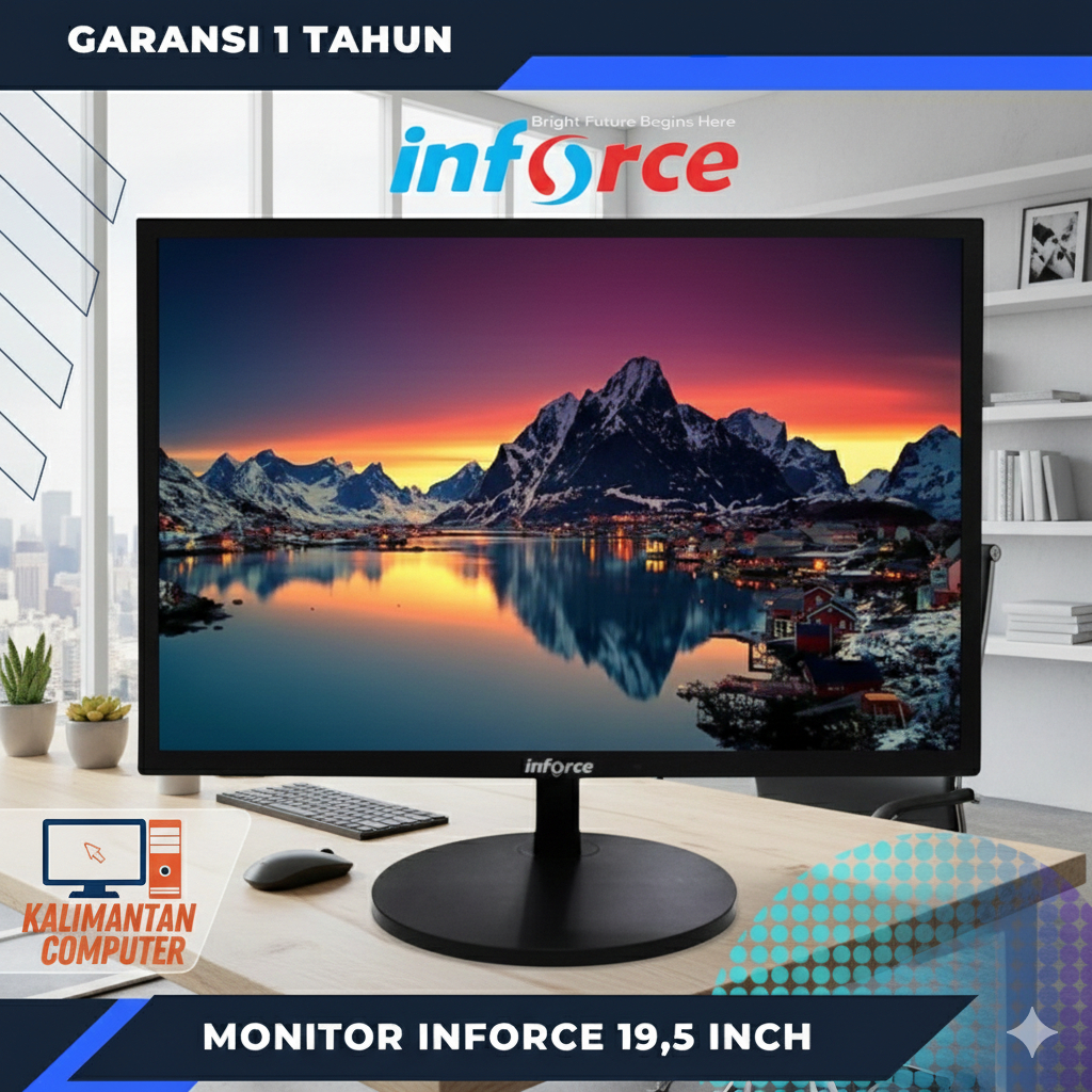 Jual MONITOR LED INFORCE 19.5 INCH HDMI VGA IPS LED MONITOR 19