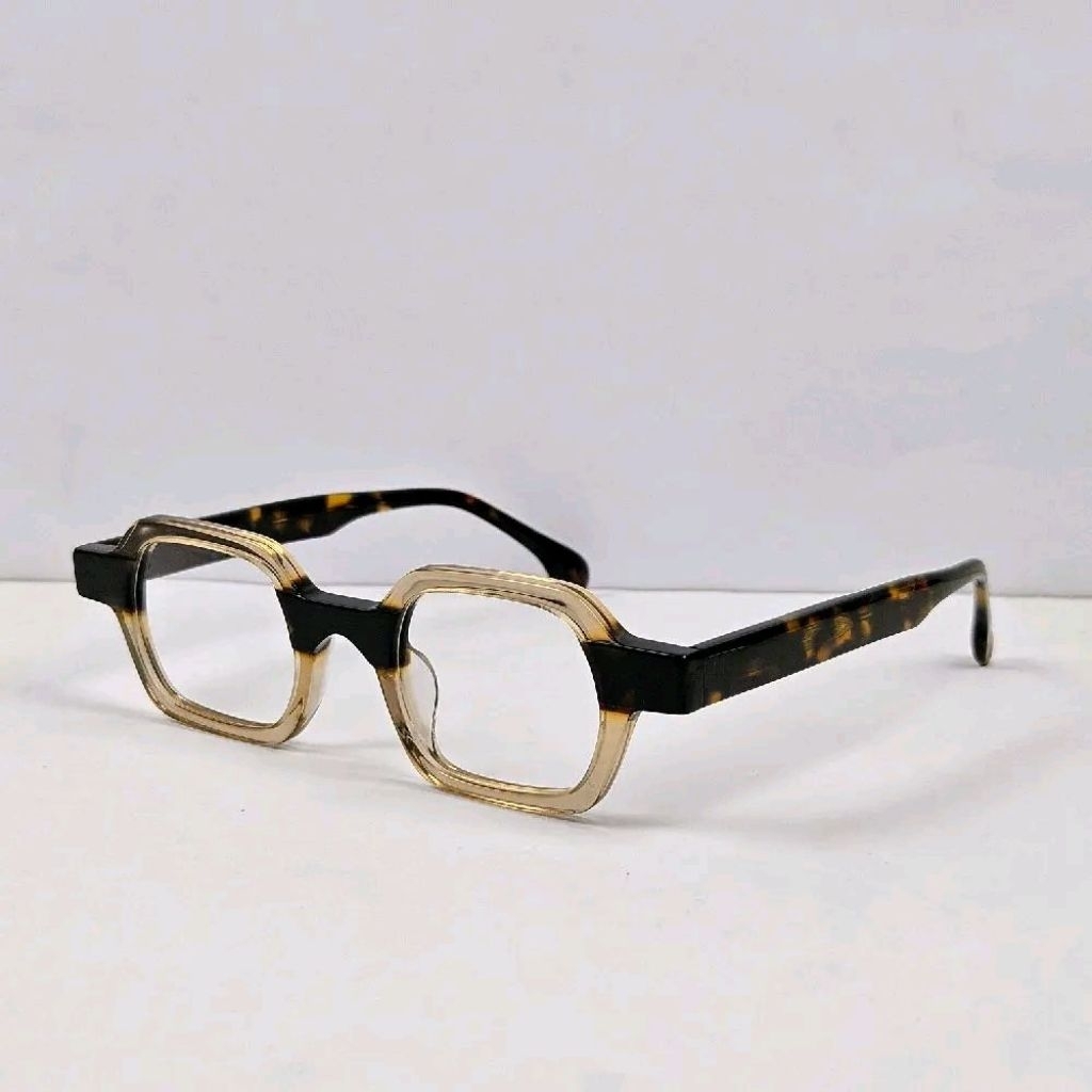 Jual Frame Kacamata Asetat Klasik Vintage KBT98022 Transparan Brown ...