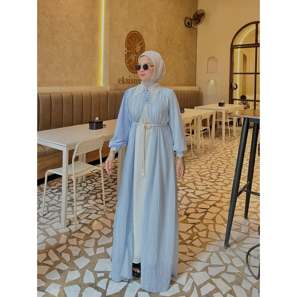 Jual Dress Outher Plus Iner Plisket Gamis Abaya Premium Style Outfit ...