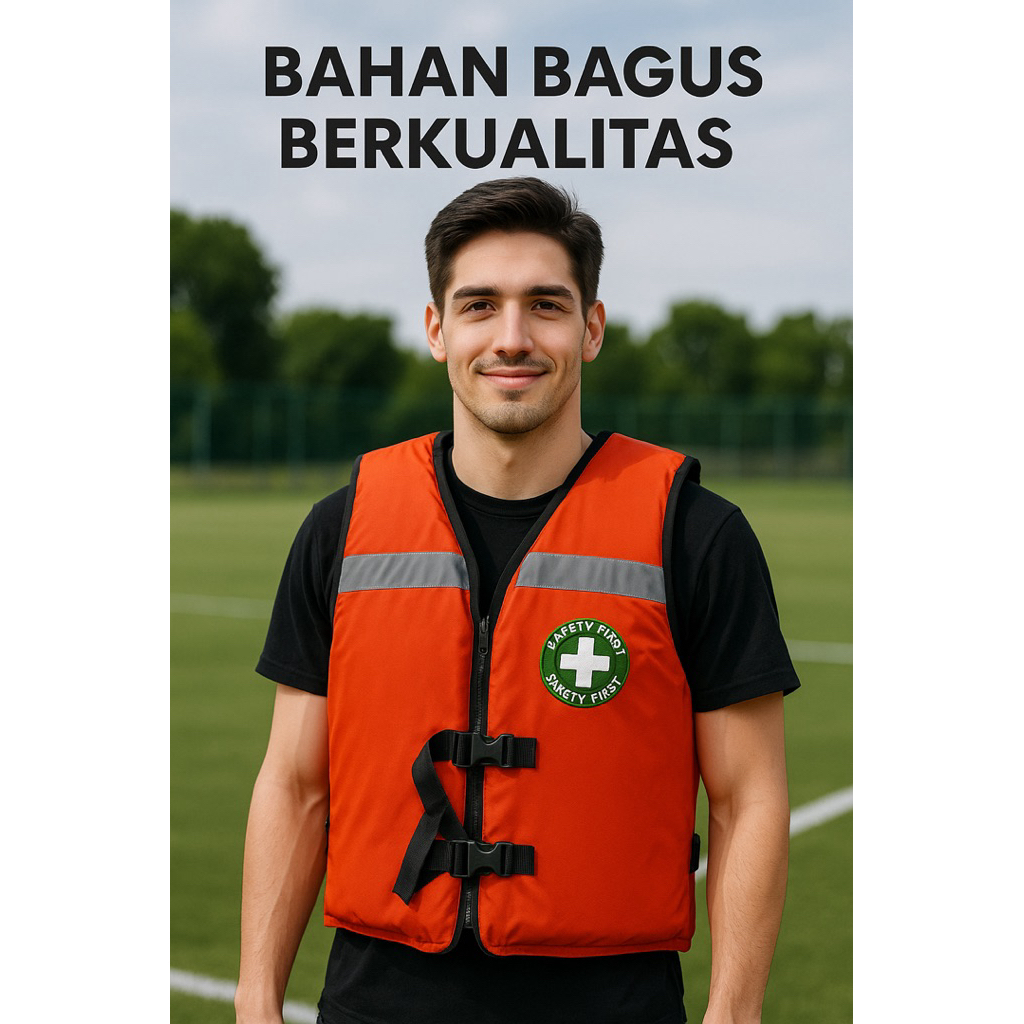 Jual ROMPI,JAKET,BAJU,PELAMPUNG OREN /LIFE JACKET DEWASA | Shopee Indonesia