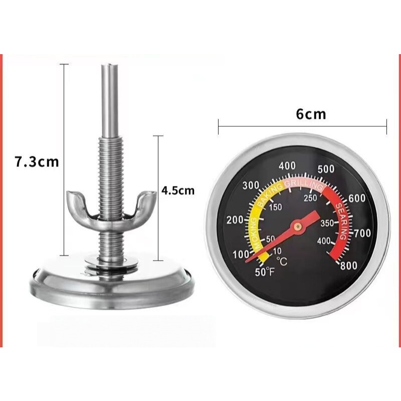 Jual Thermometer oven Stainless steel Thermometer BBQ Grill thermometer ...