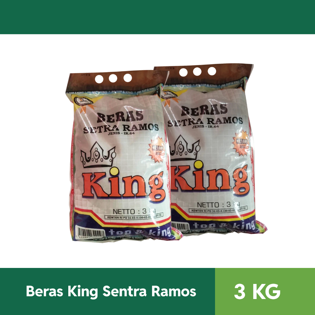 Jual BERAS KING Setra Ramos 3 Kg | Shopee Indonesia