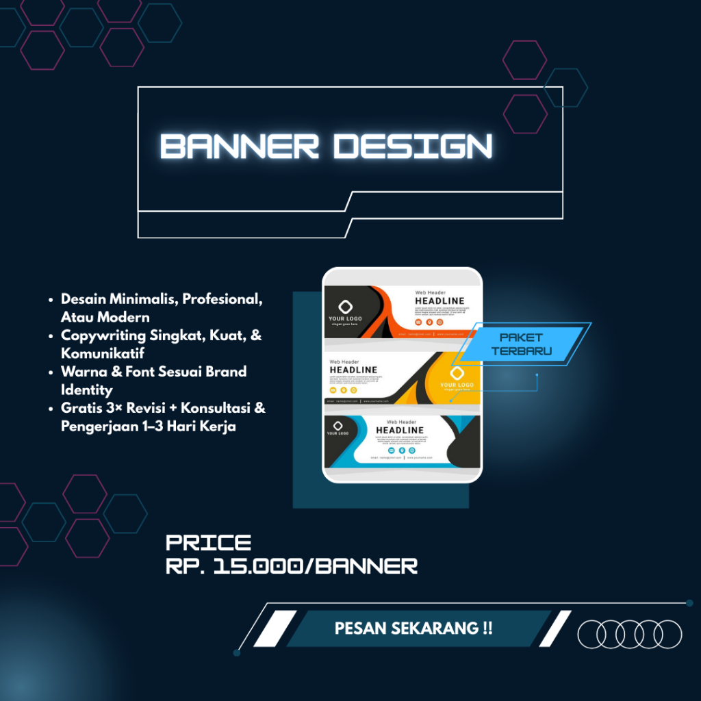 Jual BANNER DESIGN | DESAIN & UKURAN CUSTOM | FULL COLOR | COCOK UNTUK ...