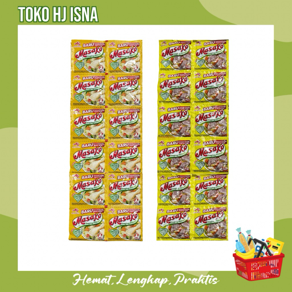 Jual Masako - Masako Ayam dan Sapi 1 Renteng isi 12 sachet | Shopee ...