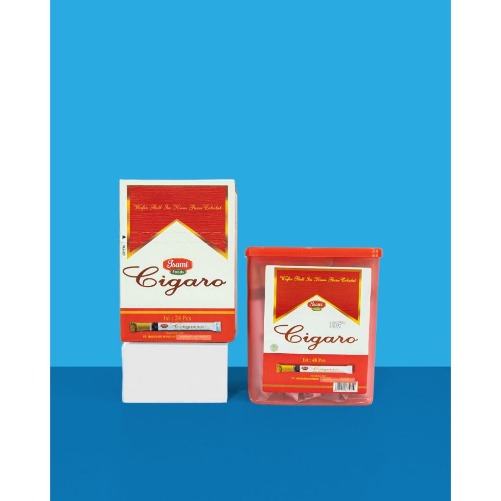 Jual [ISAMI FOODS] Cemilan Enak Cigaro Wafer Roll Isi Krim Cokelat 6 gr ...
