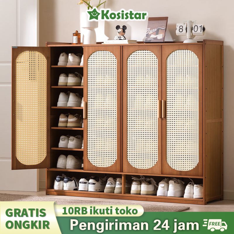 Jual Kosistar Rak Sepatu Coklat - Rak Sepatu Susun Minimalis - Lemari ...