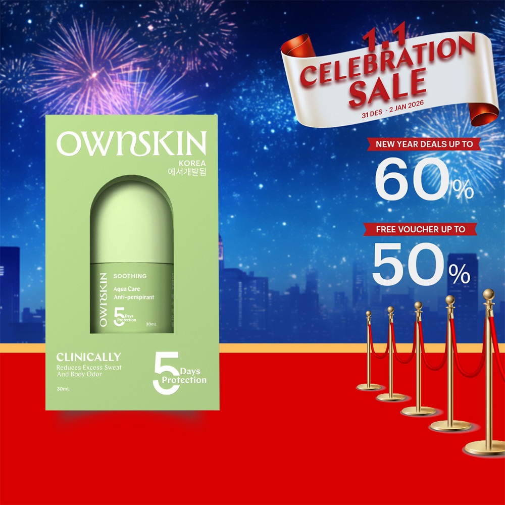 Jual OWNSKIN SOOTHING Aqua Care Antiperspirant Roll On 30ml | The ...