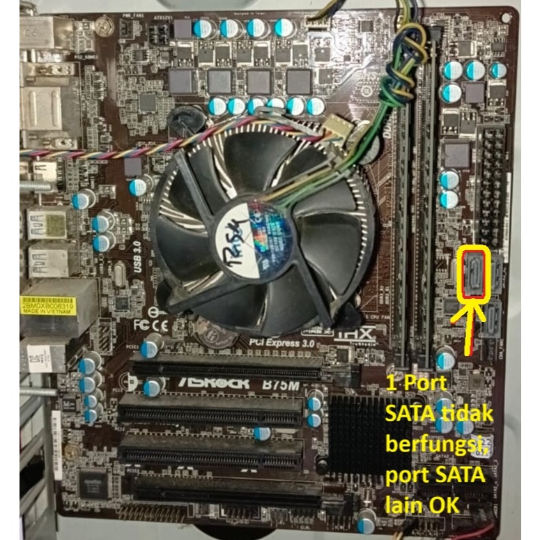 Jual Paket CPU I7 3770 , motherboard Asrock B75M dan DDR3 16 GB