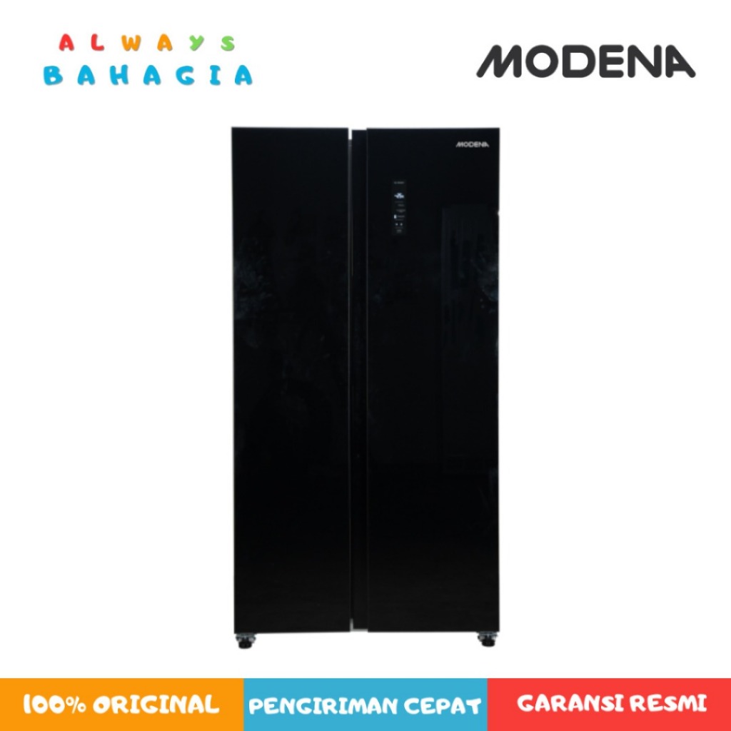 Jual Modena RF 6310 SLBG Side By Side Glass Door Refrigerator 631L ...