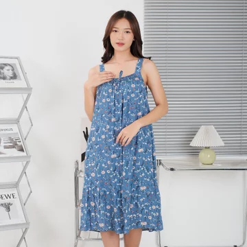 Dress Helena LD 120 Pendek Rayon Premium Vintage