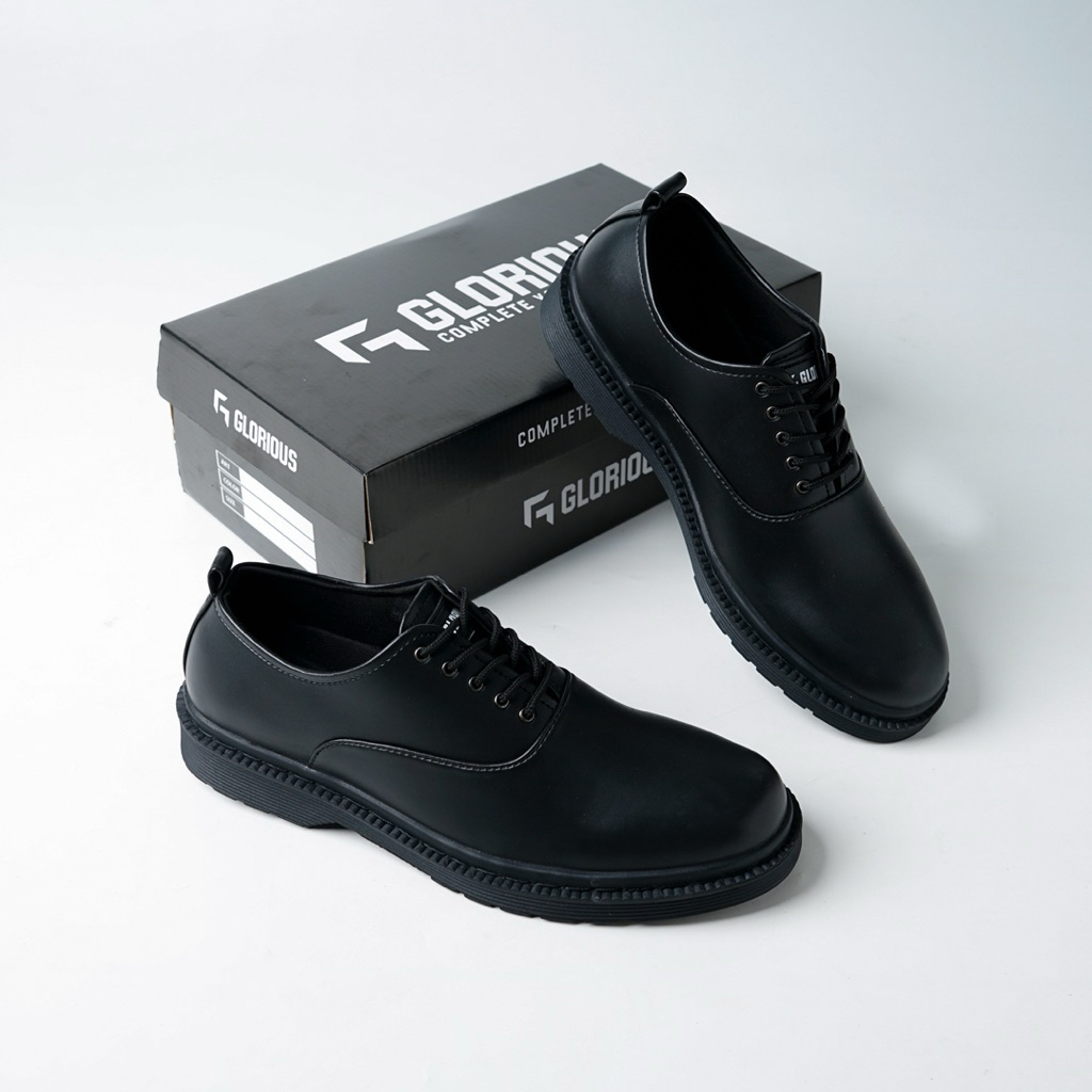 Jual Glorious - Nolan Black Sepatu Formal Pria Wanita Casual Kerja ...