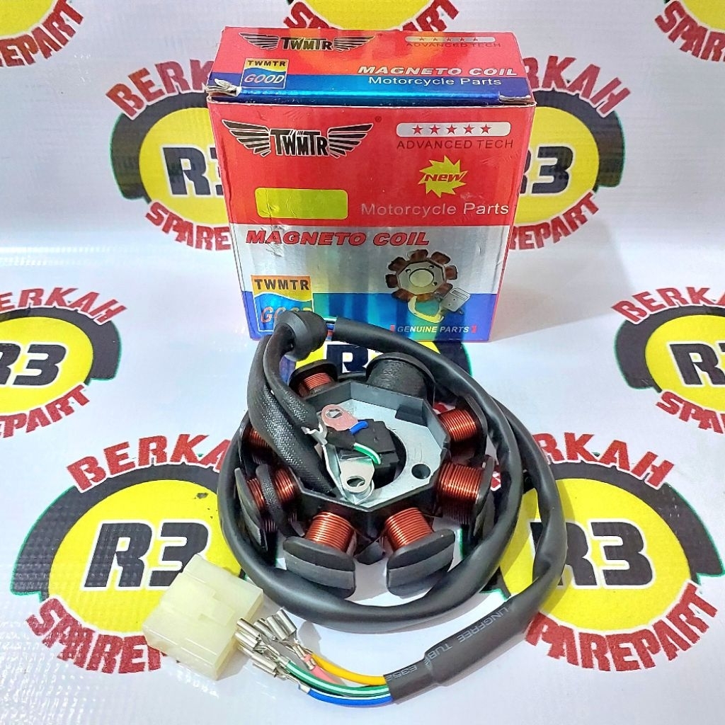 Jual Spul Viar Tossa Hercules 8 pole/lilitan/gulungan baut 2 motor roda ...