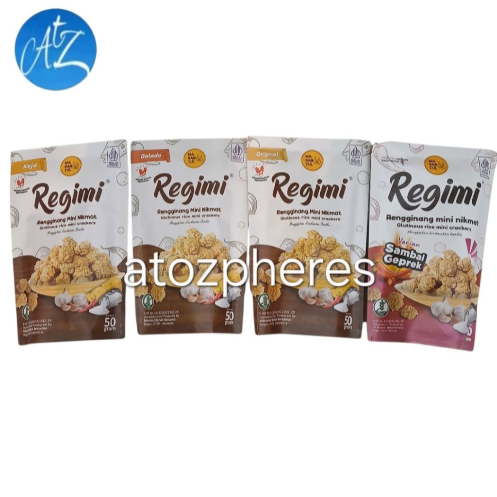 Jual Cemilan snek makanan ringan halal MUI MARANTUL Regimi Rengginang ...