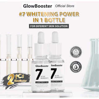 2pcs GlowBooster Serum 7 Active Ingredients | Brightening Serum 15ml | Samarkan Flek & Bantu Cerahkan Wajah