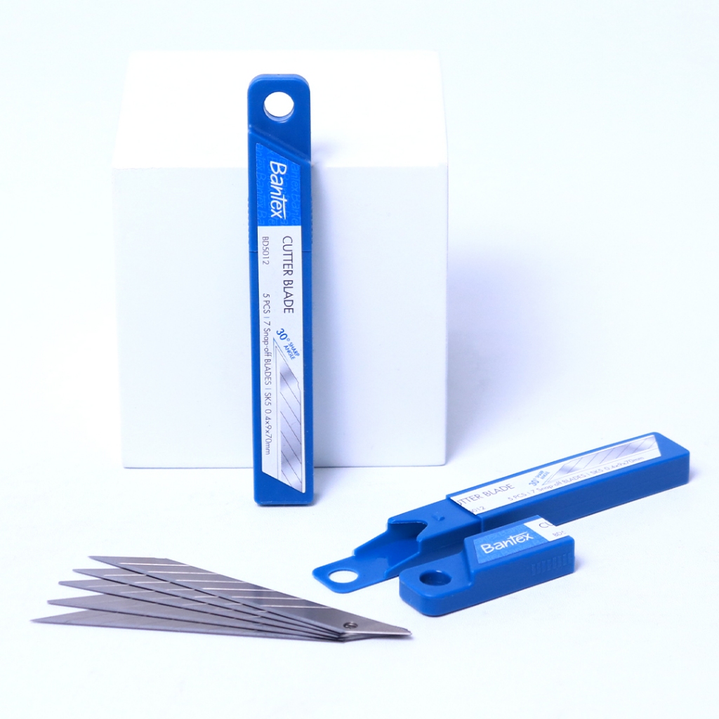 Bantex Refill Cutter Blade Isi Pisau Pemotong 5 Pcs Sudut Tajam Material SK4 / SK5 (6)