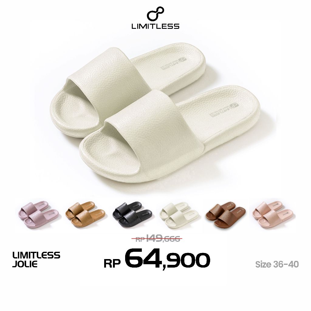 Jual LIMITLESS Sandal Slop Wanita JOLIE Terbaru 2026 Unisex Sendal ...