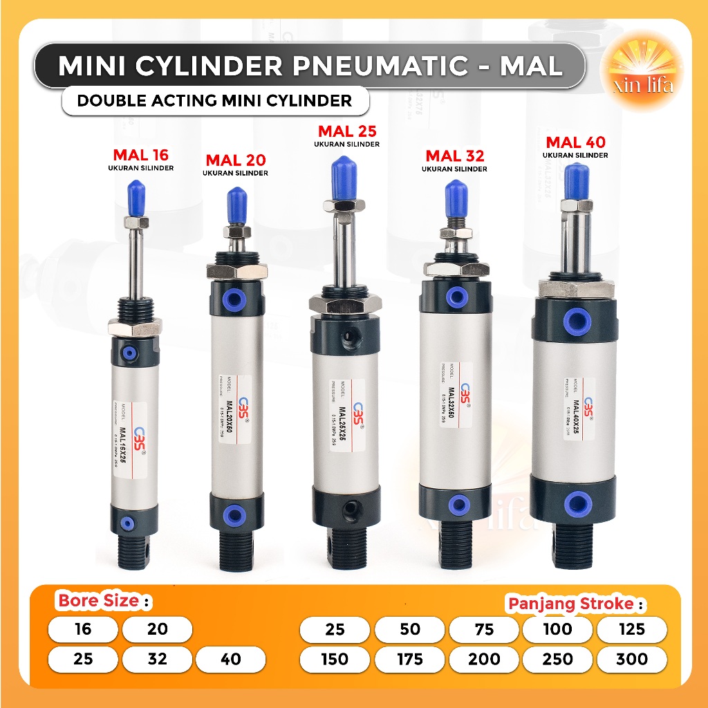 Jual Silinder Pneumatik Terlengkap & Harga Terbaru Mei 2026 | Shopee ...