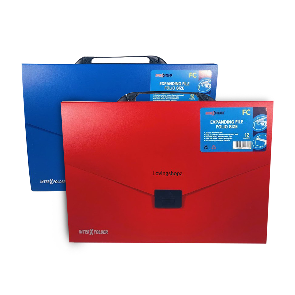 Jual Expanding File With Handle Folio Inter X | Shopee Indonesia