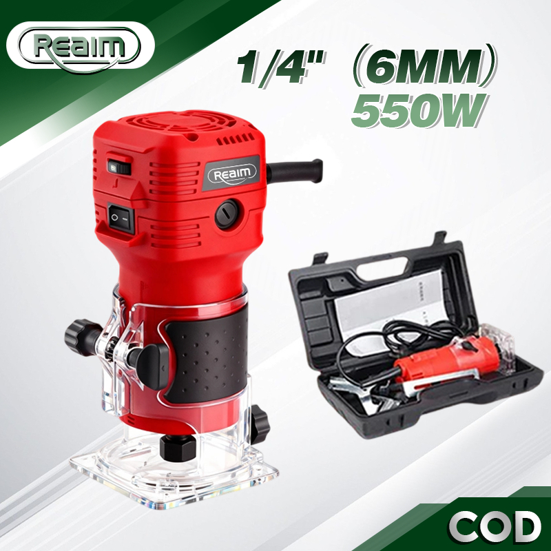Jual Reaim Wood Trimmer Kayu 6mm 1/4 Inch Mesin Router Profil List Kayu ...