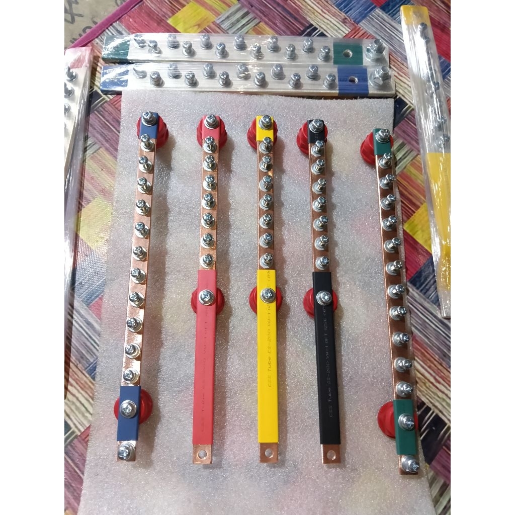 Jual BUSBAR 3×15 RSTN + GROUND PANJANG 30 CM UNTUK MCCB 30A/100A ...