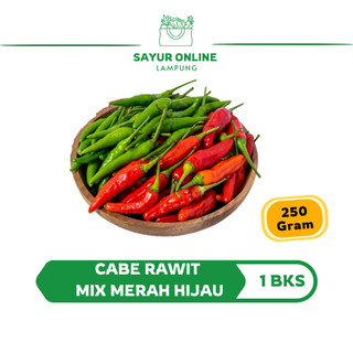 Cabe Rawit Mix Merah Hijau 250 gr