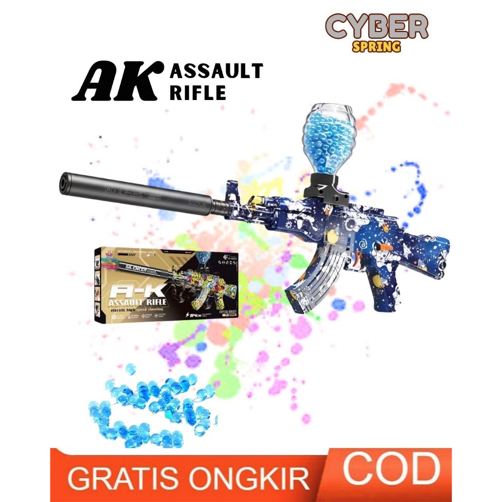 Jual Mainan Tembakan Anak WGG M AK Toys Gun Assault Rifle Water Gel ...