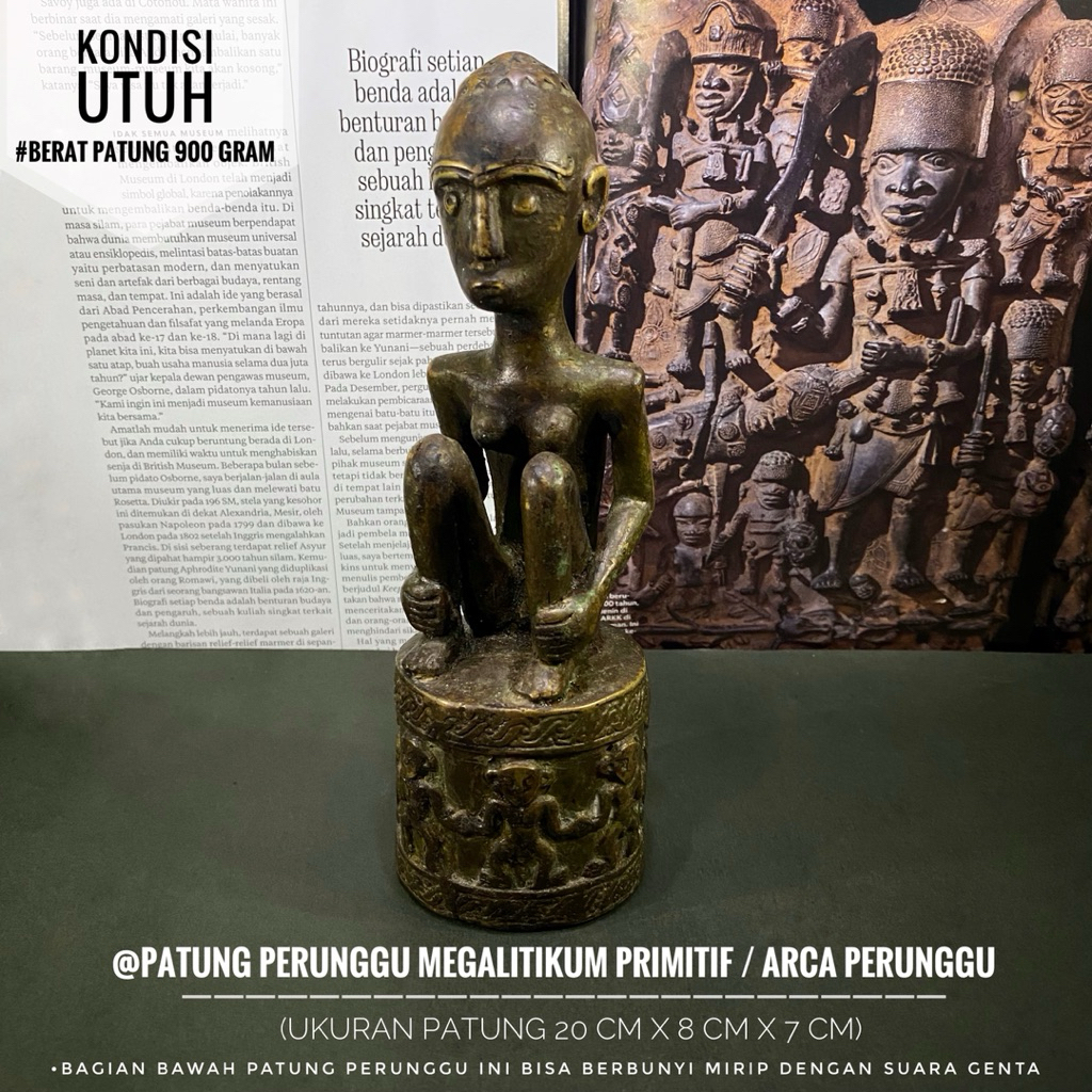 Jual Patung Perunggu Megalitikum Primitif Temuan atau Arca Perunggu ...