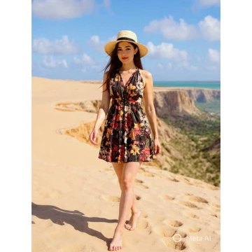 Mini Dress Tanktop Wanita Rayon Viscose Adem Nyaman Dress Santai Tidur