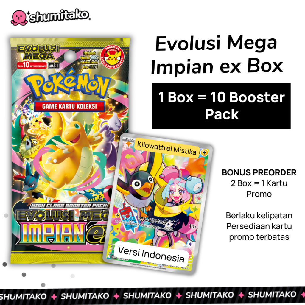 Jual Pokemon TCG Indonesia M2a Evolusi Mega Impian ex Booster Box | Shopee  Indonesia