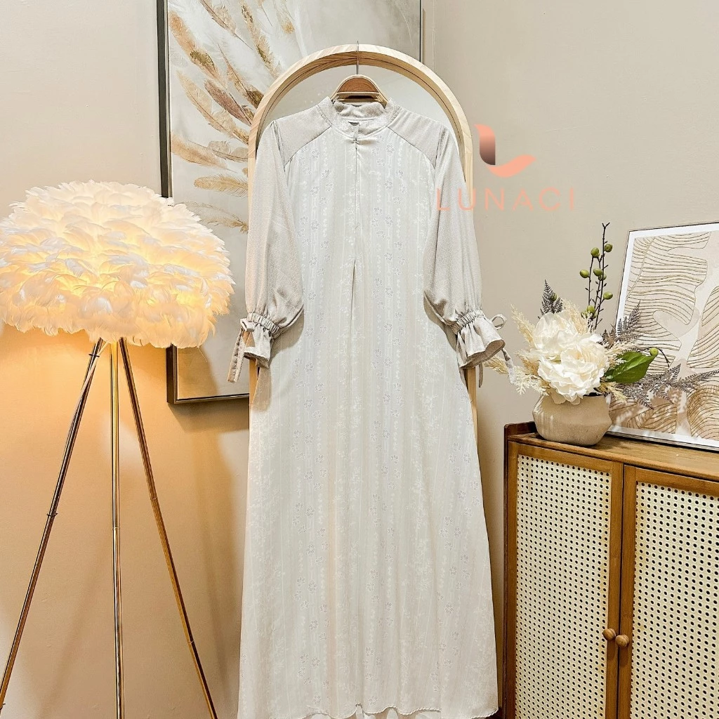 Gamis Wanita Rayon Motif Mix Rayon Jaguard Lembut Adem Nyaman Daily Bumil dan Busui cocok untuk berbagai aktivitas