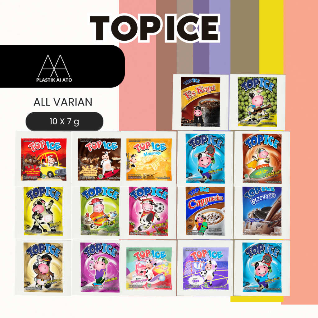 Jual TOP ICE 7g ALL VARIAN RASA BARU MINUMAN RENCENG ISI 10 - RASA ...