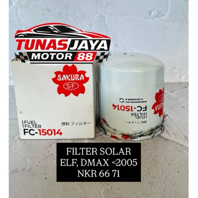 Jual Filter Solar ELF NKR 66 NKR 71 DMAX / Fuel Filter SAKURA FC-15014 ...