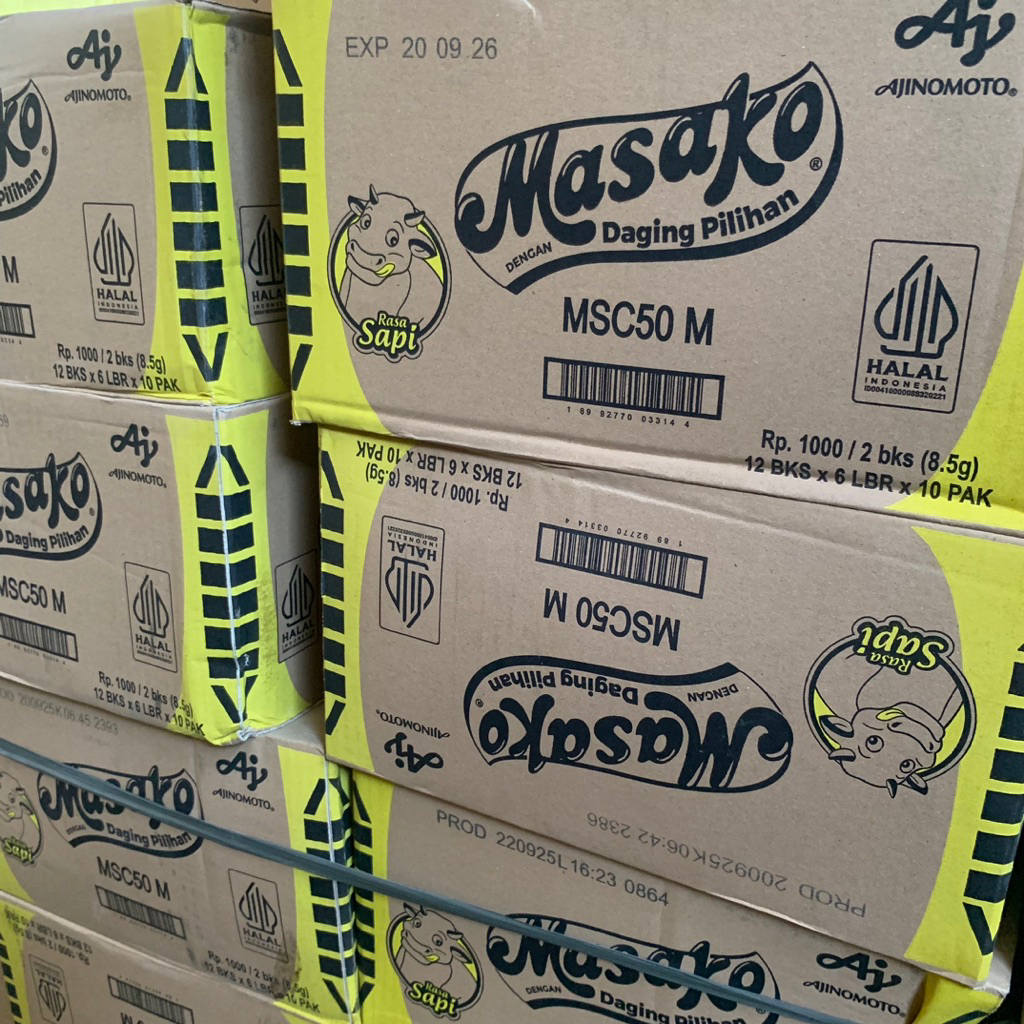 Jual 1 Dus Masako Renteng 8,5g Ayam Sapi(60 Renceng 10 Pak 6 Lembar 12 ...