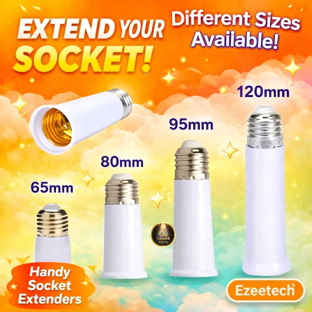 Jual Fitting Sambungan Lampu E27 / Socket Pemanjang e27 ke e27 Fiting ...