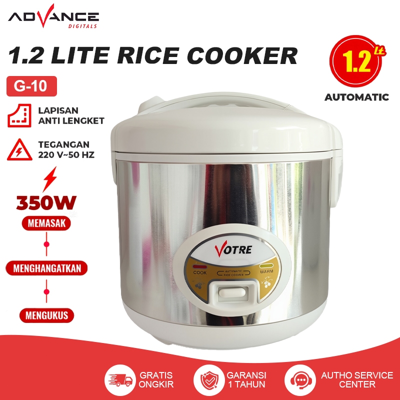 Jual Advance Rice Cooker G10 Multifungsi Rice Cooker 1.2 Liter Rice ...