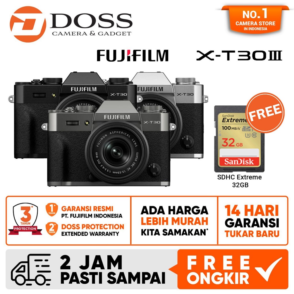 Jual Fujifilm XT30 III 13-33mm f/3.5-6.3 Fuji X-T30 Mark III Mirrorless ...
