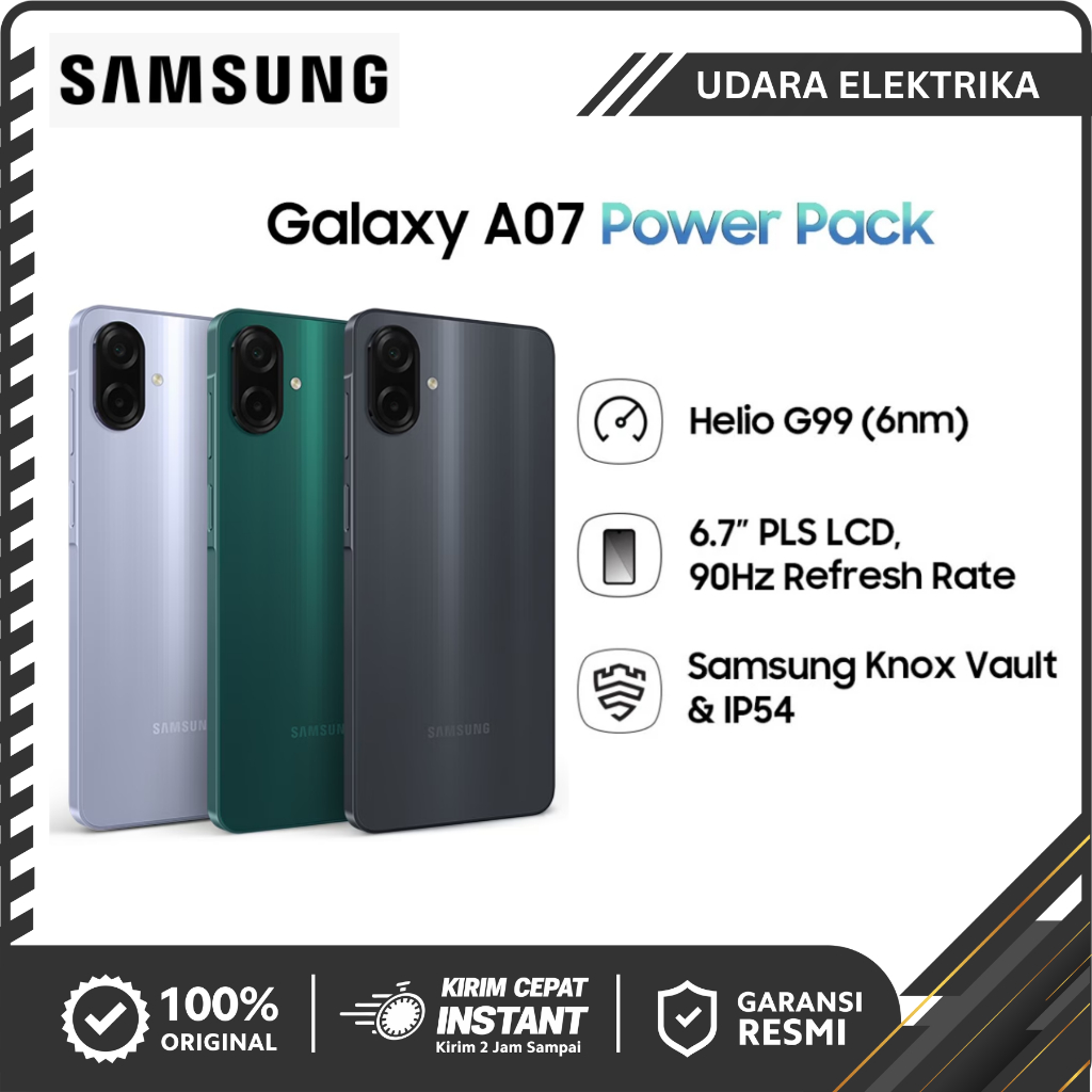 Jual Samsung Galaxy A07 Power Pack 4/64GB Layar 6.7