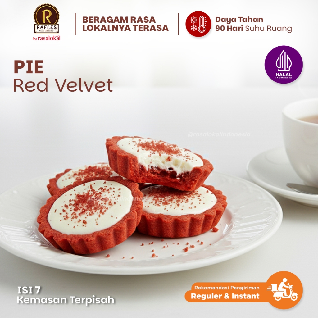 Jual Rafles Pie Red Velvet by Rasalokal | Shopee Indonesia