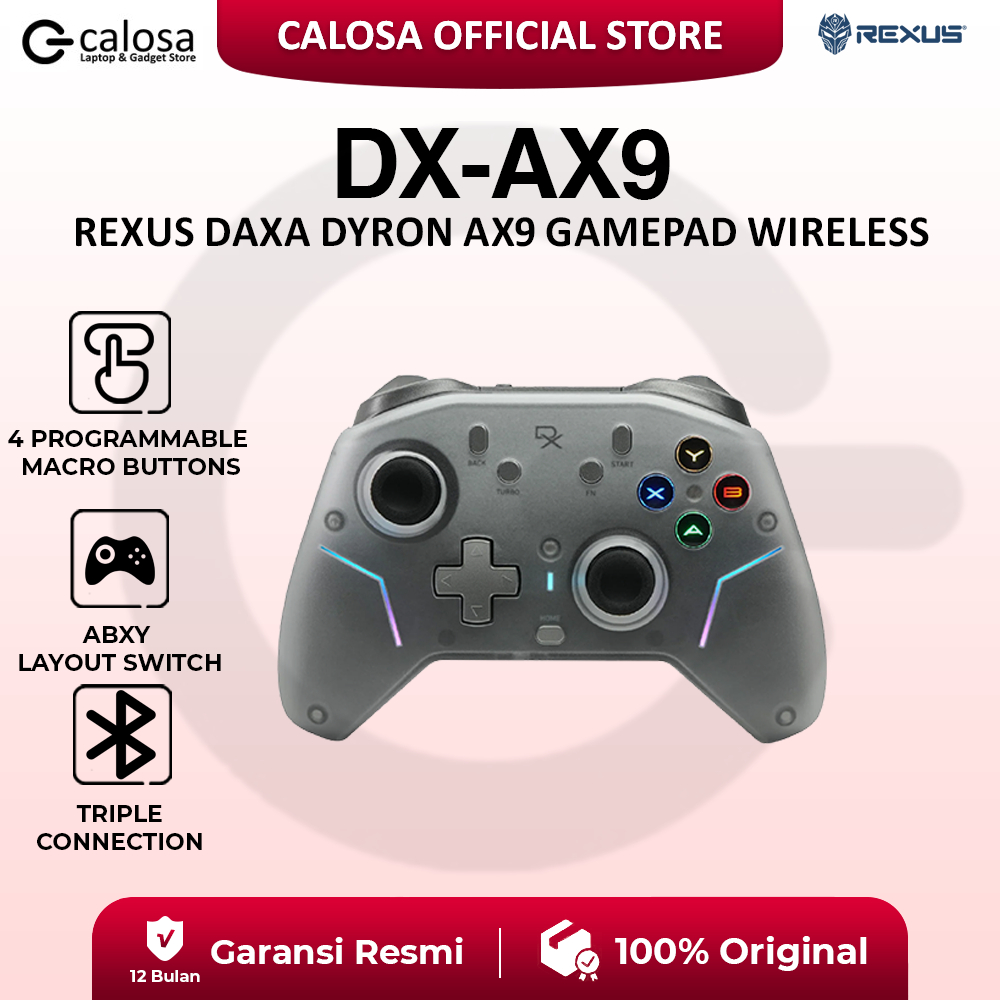 Jual Rexus Daxa Dyron DX-AX9 Gamepad Wireless Gaming Controller - Hot ...