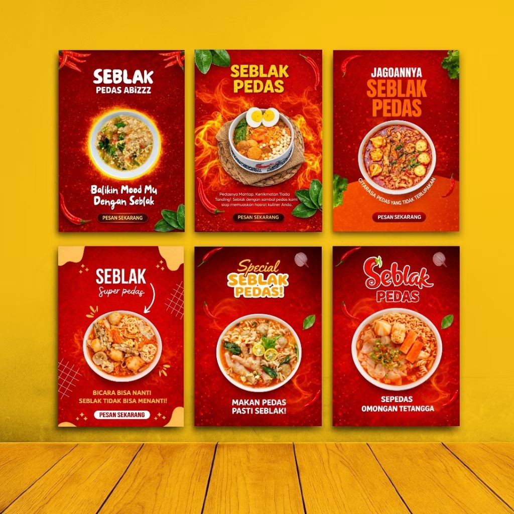Jual Poster Dinding Spesial Seblak Pedas Papan MDF Gambar Quotes Seblak ...