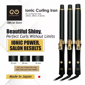GLAMFINITY Ionic Curling Iron (Catokan Curly Dengan Teknologi Ionic)
