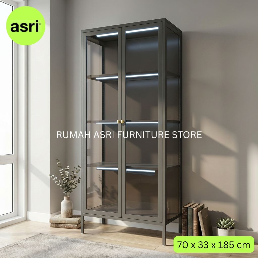 Jual Lemari Hias / Showcase Display / Lemari Tas / Lemari Pajangan BESI ...