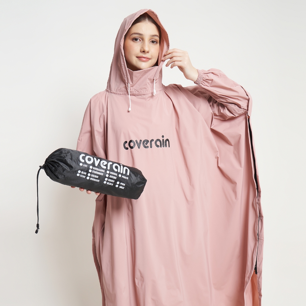 Coverain Jas Hujan Ponco Kelelawar Premium PVC Tebal foto 1