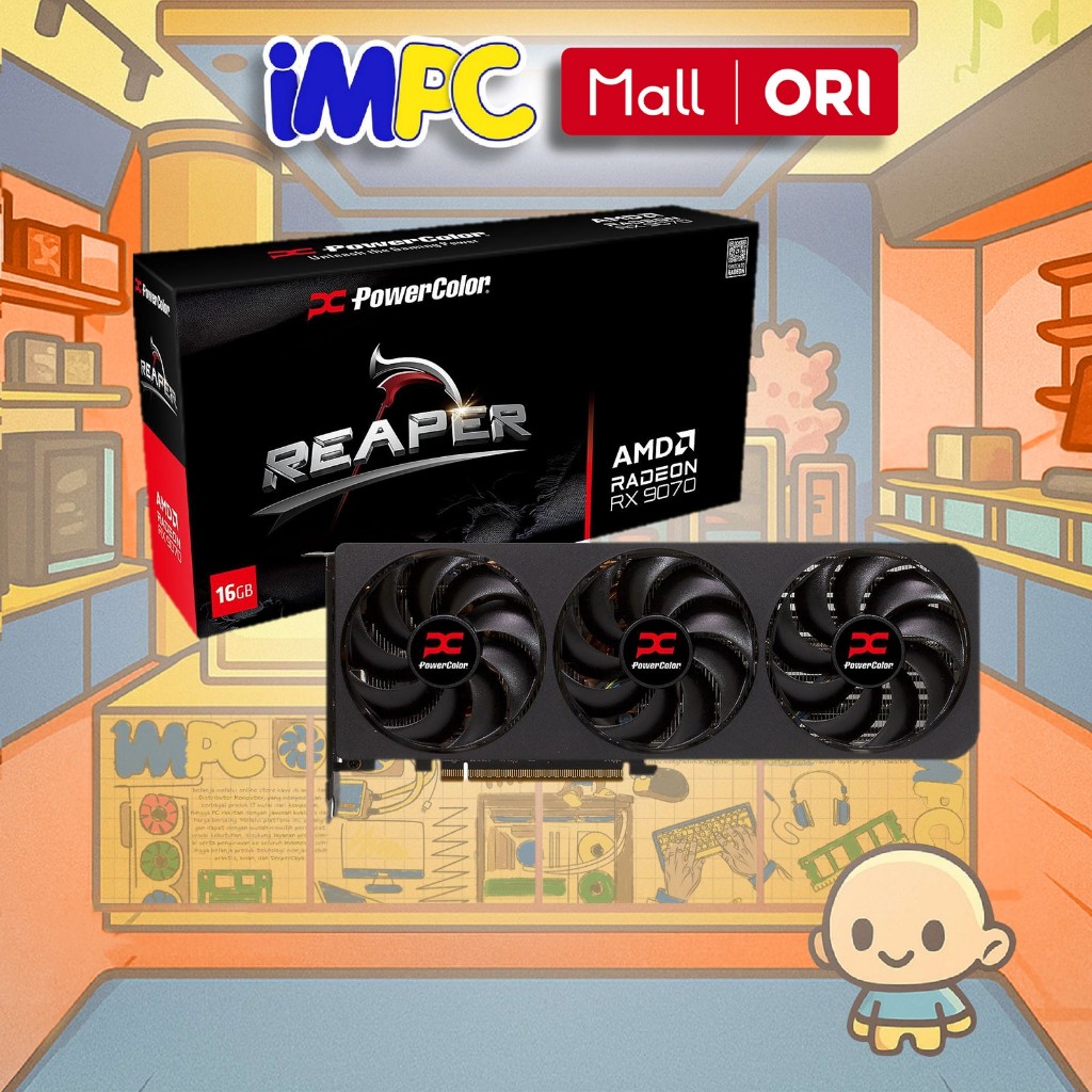 Jual POWERCOLOR AMD Radeon RX 9070 REAPER 16GB GDDR6 | Shopee Indonesia