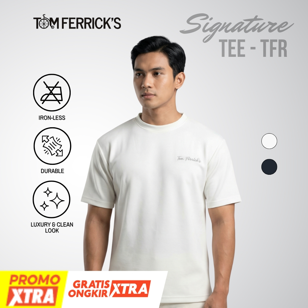 Jual Tom Ferricks - Kaos Polos Signature TFR Bahan Tebal Premium Cotton ...