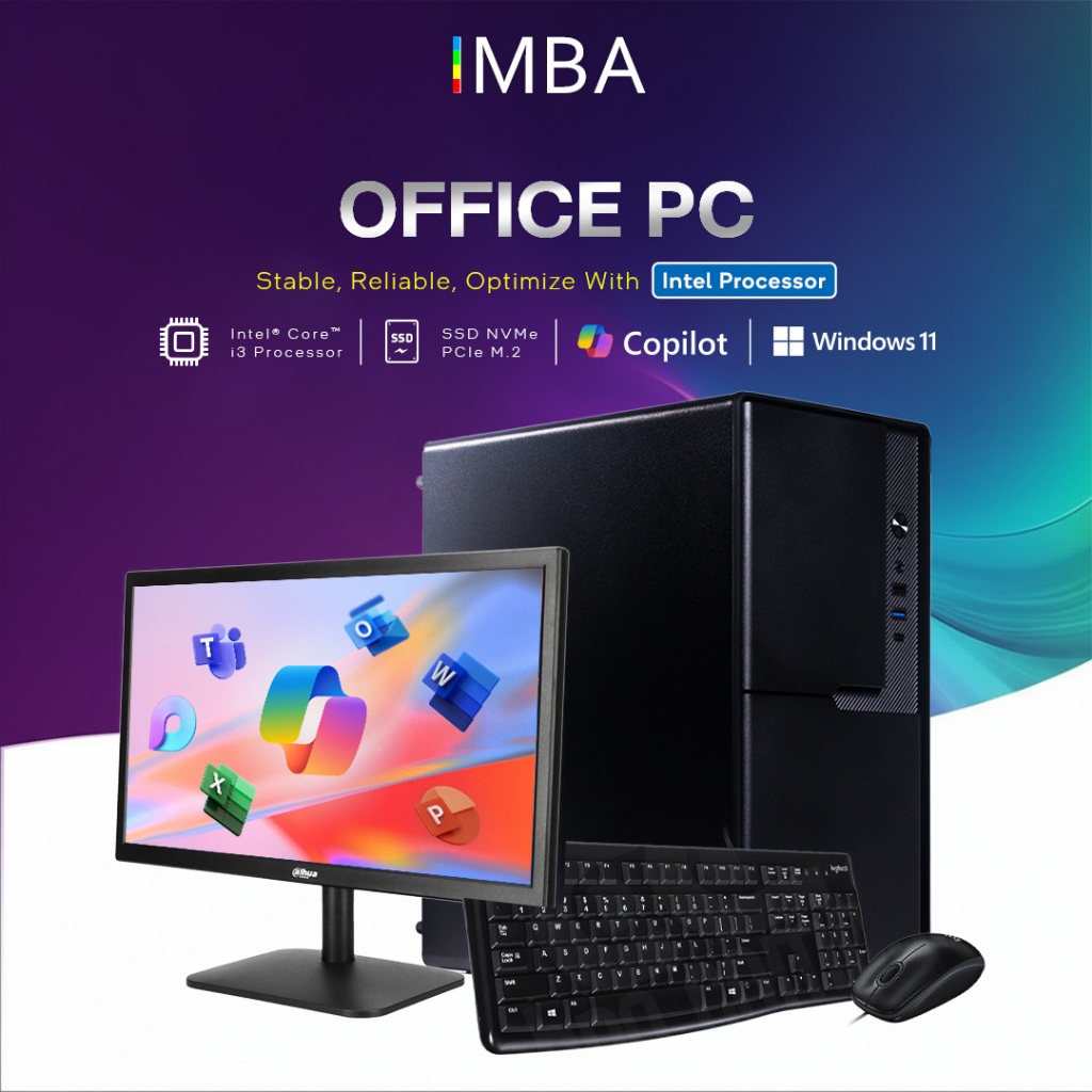 {FREE MONITOR} IMBA OFFICE PC I3 12100F 16GB 256GB RAKITAN PC ADMIN - UGE-TR-EK-COC/D4