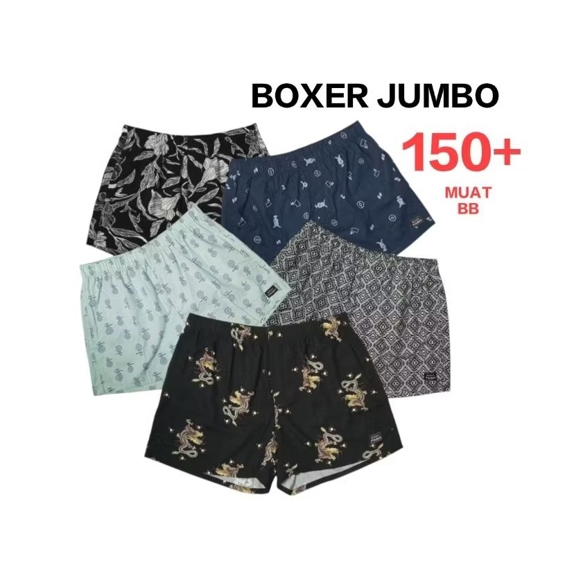Jual Celana Boxer Pria Jumbo Big Size 2XL 3XL 4XL Bahan Katun / Boxer ...