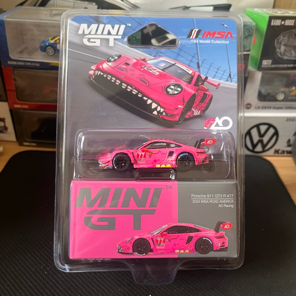 Jual Mini GT Roxy Porsche 911 GT3 R #77 AO Racing | Shopee Indonesia