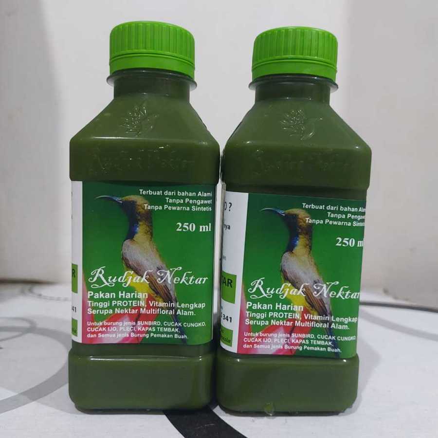 Jual RUDJAK NECTAR RUJAK NEKTAR 250ML PAKAN MAKANAN BURUNG MADU KOLIBRI ...