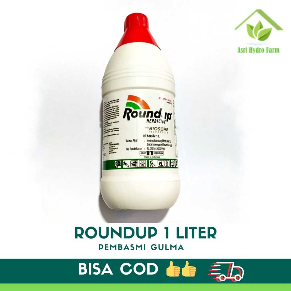 Jual 1 LITER ROUNDUP SISTEMIK PEMBASMI GULMA - roundup pembasmi rumput ...